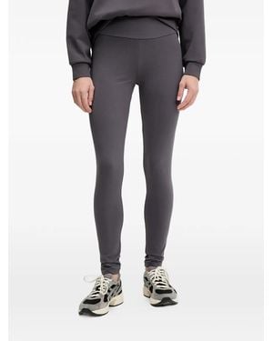 EA7 Leggings Con Placca Logo - Nero