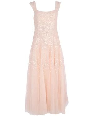 Needle & Thread Abito Da Sera Sunrise Con Paillettes - Bianco