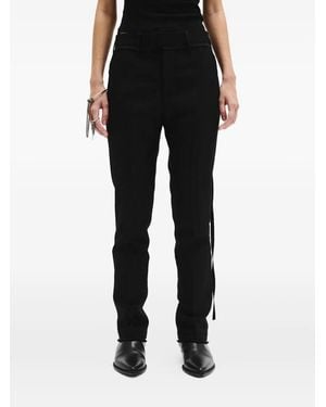 Ann Demeulemeester Ursu テーパードパンツ - ブラック