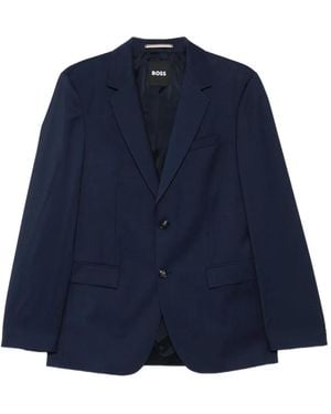 BOSS Two-Button Wool Suit - Blue