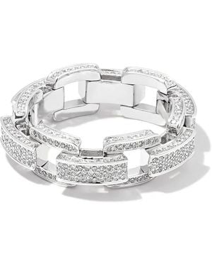 SHAY 18K Deco Link Diamond Ring - White