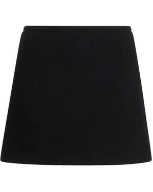 Patou A-Line Mini Skirt - Black