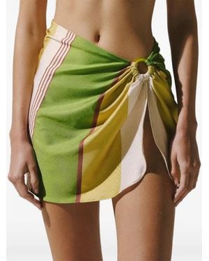 Baobab Nerano Ring-Detail Mini Skirt - Green