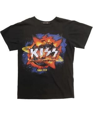 HTC Studded Graphic-Print T-Shirt - Black