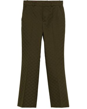 Gucci Gg Monogram Pants - Green