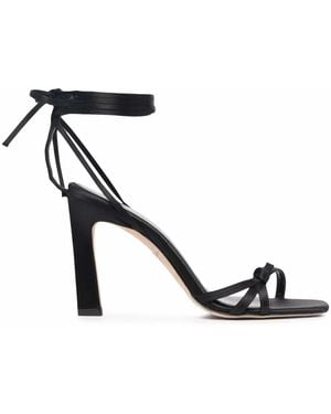 Dee Ocleppo Lace-Up Leather Sandals - Black