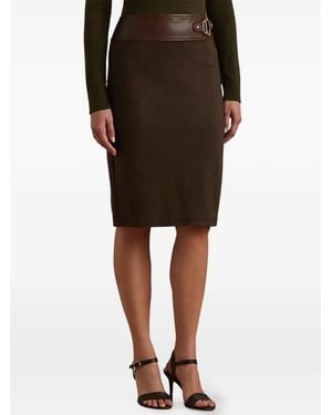Ralph Lauren バックル ペンシルスカート - ブラック