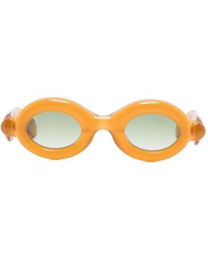 Paloceras Round-frame Sunglasses - Yellow
