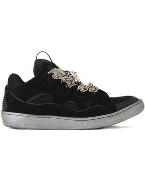 Lanvin Chain Plaque-Detail Sneakers - Black