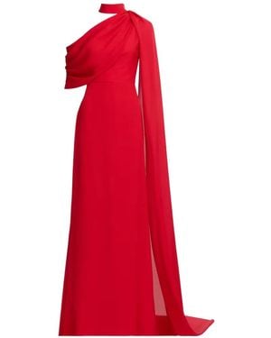 Elie Saab Asymmetrisches Maxikleid - Rot