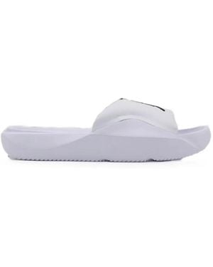 Nike Franchise Logo-Print Slides - White