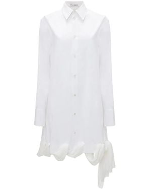 JW Anderson Loop-Hem Shirt Dress - White