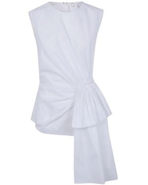 Mantu Sleeveless Tie-Detail Top - White