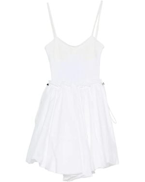 The Attico Short Cotton Dress - White