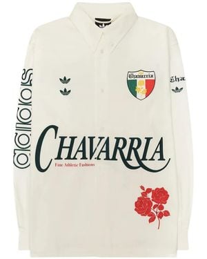 adidas X Chavarria Camicia Con Logo - Bianco