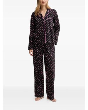 DKNY Printed Pyjama Set - Black