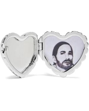 Marc Jacobs Bague À Médaillon Cœur - Blanc