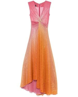 Talbot Runhof Lurex-Abendkleid Mit Farbverlauf - Orange