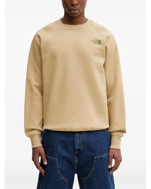 The North Face Sweater Met Logoprint En Raglan Mouwen - Blauw