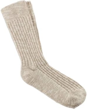 Birkenstock Elastic-Cuff Ribbed Socks - White