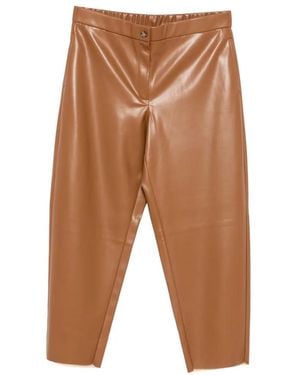 Marina Rinaldi Pagina Elasticated-Waistband Cropped Trousers - White