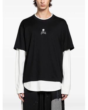 MASTERMIND WORLD Camiseta a capas con manga larga - Negro