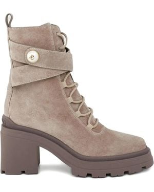 Jimmy Choo Noemi 80Mm スクエアトゥ ブーツ - ブラウン