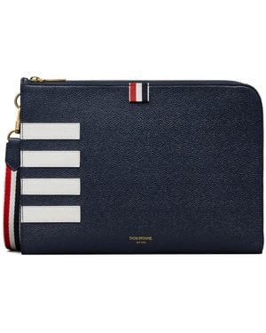 Thom Browne 4-Bar Portemonnee - Blauw