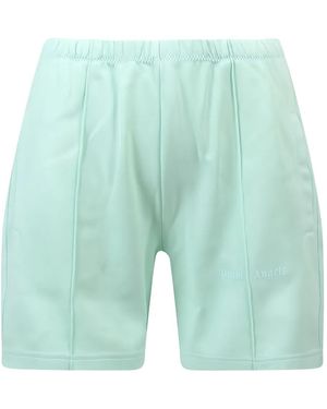 Palm Angels Panelled Track Shorts - Blue