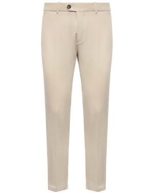 BE ABLE Pressed-Crease Tailored Trousers - Natural