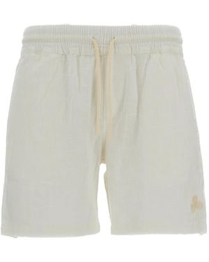 Portuguese Flannel Drawstring Shorts - White
