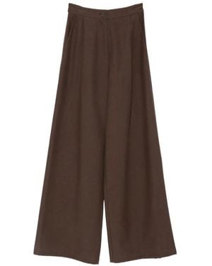 Barba Napoli Pantalon À Coupe Ample - Brown
