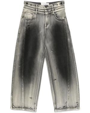 Feng Chen Wang Jeans Con Effetto Schiarito - Grigio