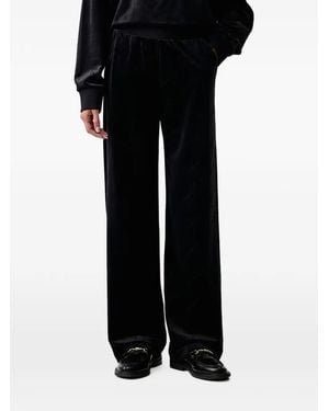 Guess Loren Logo-Embossed Track Trousers - Black