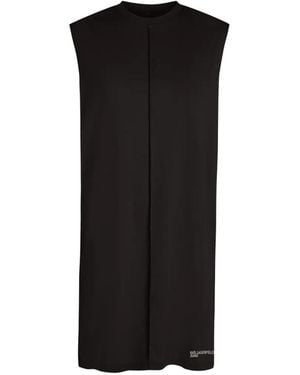 KARL LAGERFELD Seam-Detail Tank Mini Dress - Black