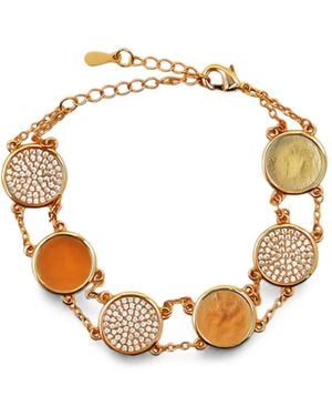 Lady D World Aurea Geo Double-Chain Bracelet - Metallic