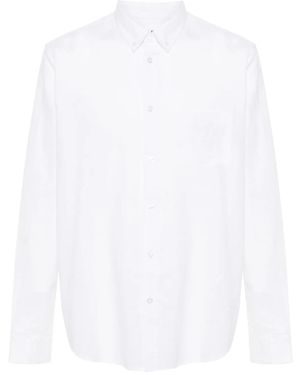 Samsøe & Samsøe Liam Slub-Texture Shirt - White