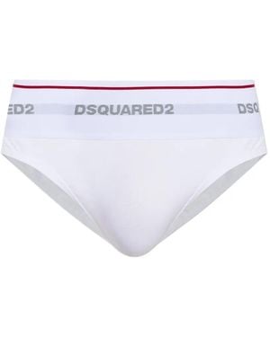 DSquared² Slip Mit Logo-Bund - Weiß