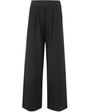 Maria Calderara Pleated Trousers - Black