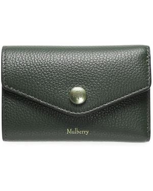 Mulberry Portefeuille En Cuir À Fini Grainé - Grey