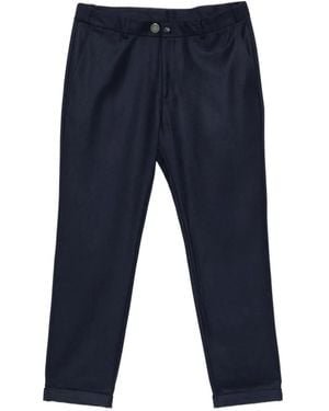 Alberto Gozzi Turn-Up Cuff Trousers - Blue