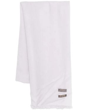 N.Peal Cashmere Étole En Pashmina - Blanc
