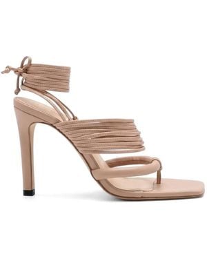 Amir Slama Multi-Strap Tie-Fastening Sandals - Pink