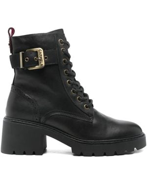 Carmela Lace-Up Boots - Black