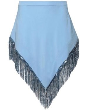 Rabanne Chainmail-Embellishment Asymmetric Skirt - Blue