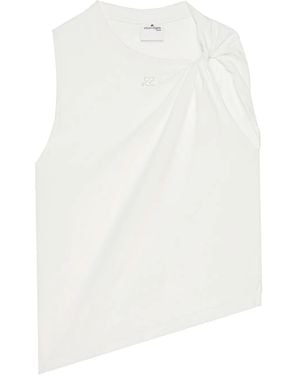 Courreges Twist Tank Top - White