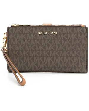 Michael Kors Jet Set Monogram Wallet - Grey