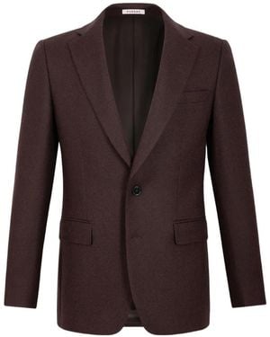 Fursac Virgin-Wool Blazer - Brown
