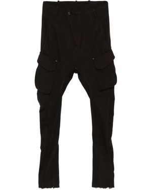 Masnada Pantalones rectos tipo cargo - Negro