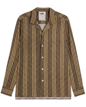 Oas Regalia Long-Sleeve Shirt - Brown